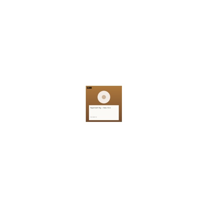 Papel Kraft 70g — Rolo 10 m