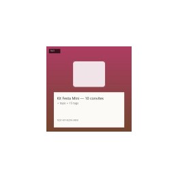 Kit Festa Mini — 10 convites + topo + 15 tags