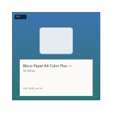 Bloco Papel A4 Color Plus — 50 folhas