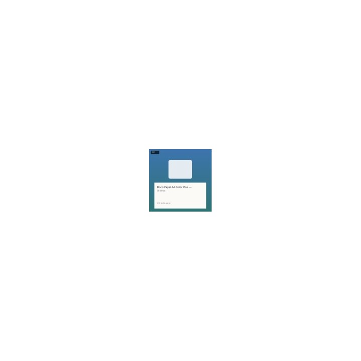 Bloco Papel A4 Color Plus — 50 folhas