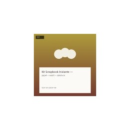 Kit Scrapbook Iniciante — papel + washi + adesivos
