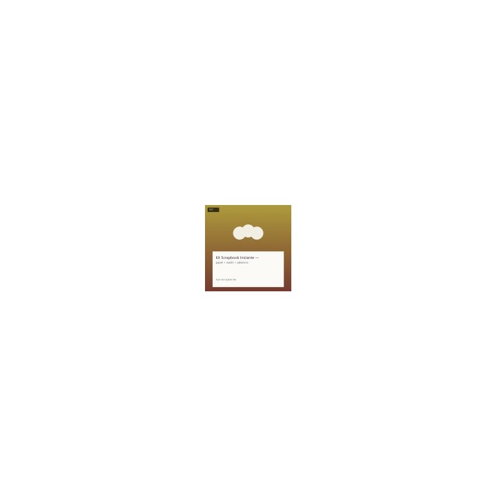 Kit Scrapbook Iniciante — papel + washi + adesivos