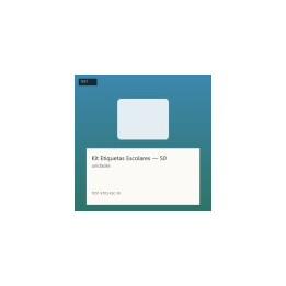 Kit Etiquetas Escolares — 50 unidades