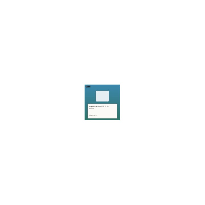 Kit Etiquetas Escolares — 50 unidades